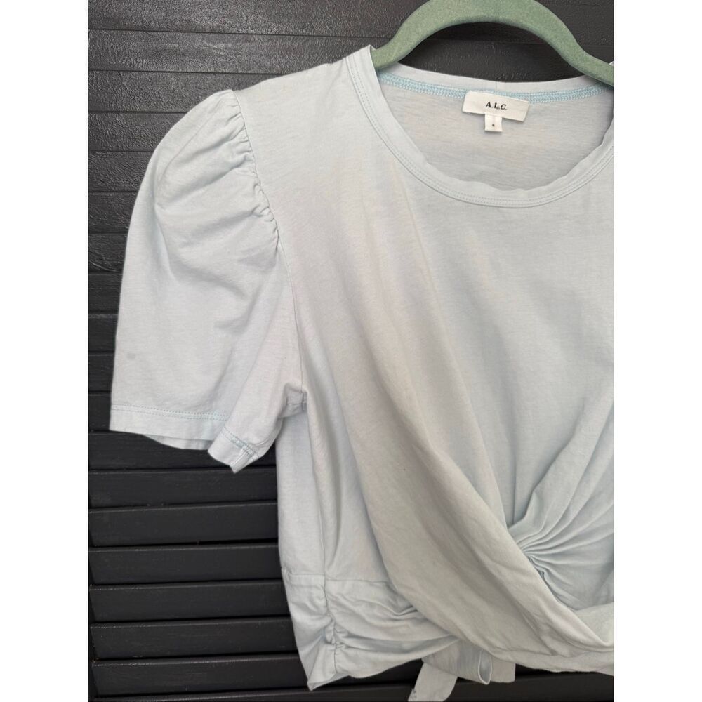 A.L.C Monica Wrap Cotton T-Shirt - Picture 4 of 8